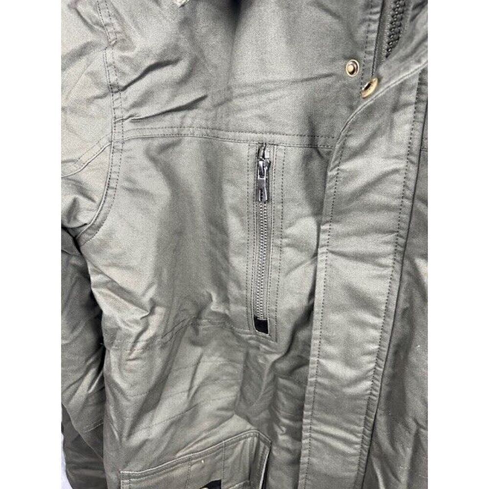 Men's Winter Casual Thicken Multi-Pocket Outwear Jacket Coat Removable Hood M - Picture 4 of 8